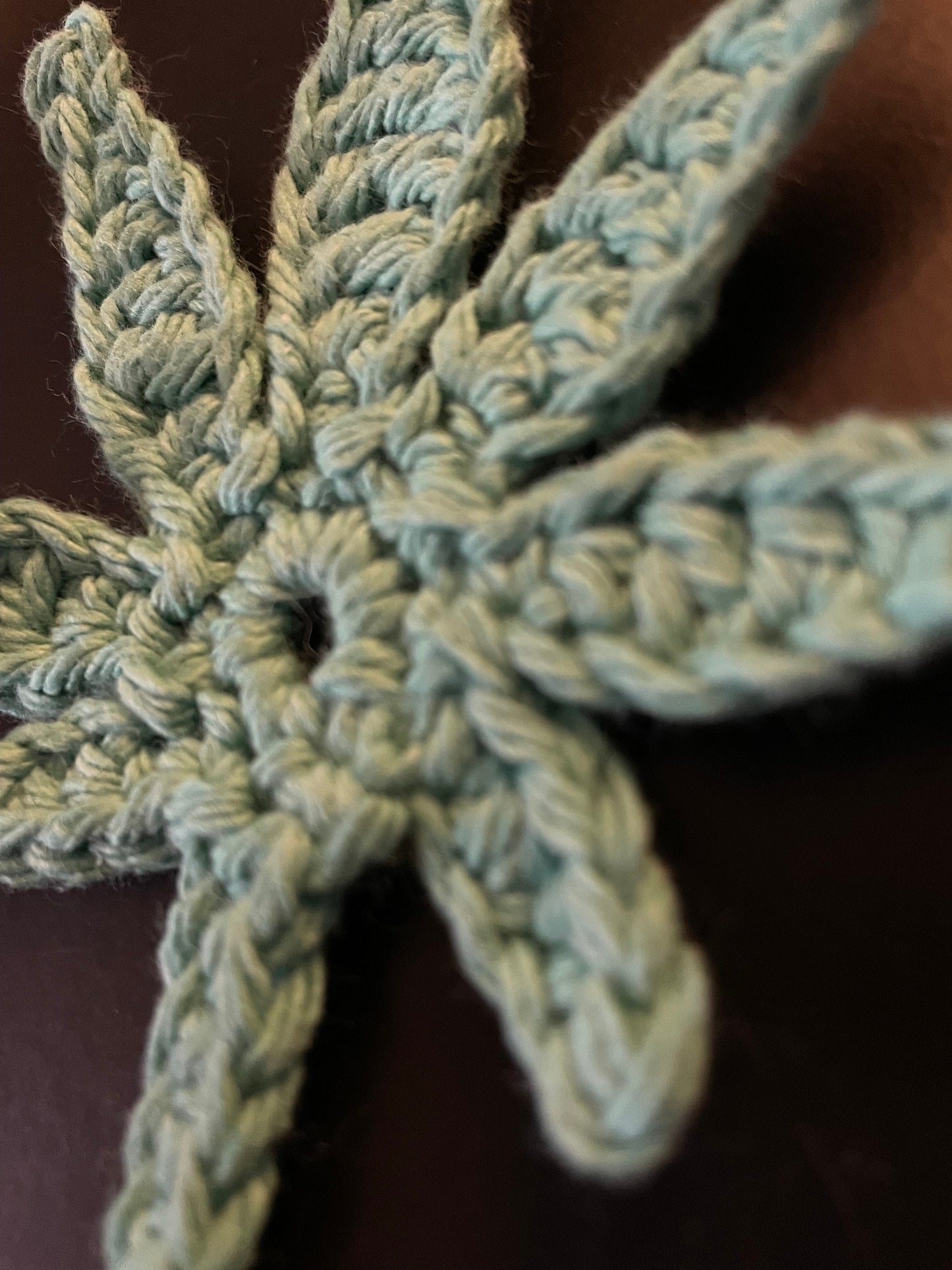Crochet Weed Leaf Bookmark
