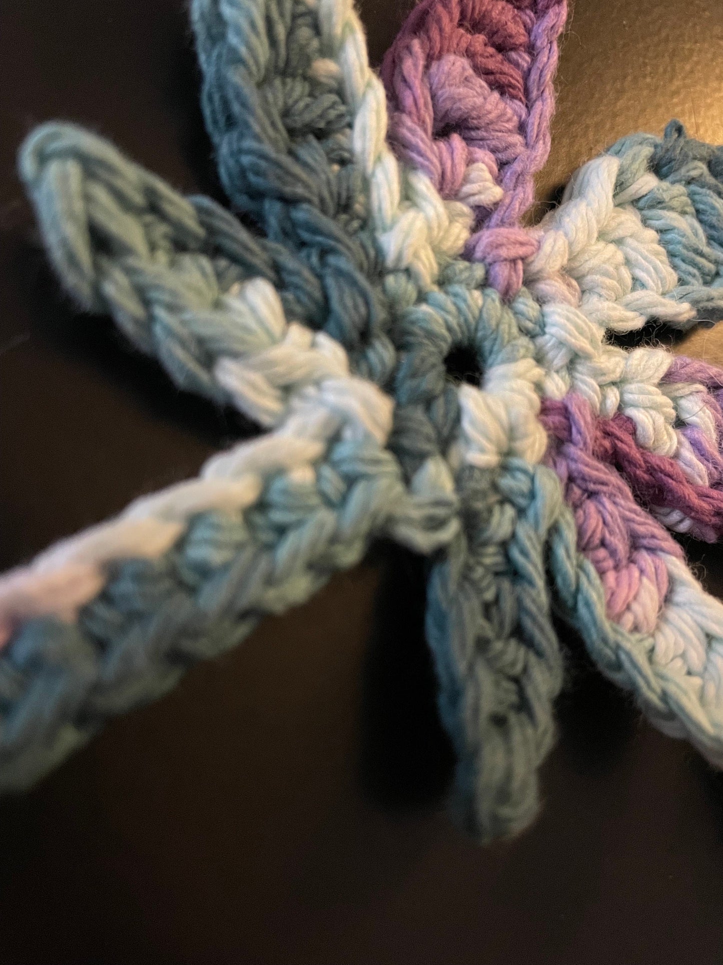 Crochet Weed Leaf Bookmark