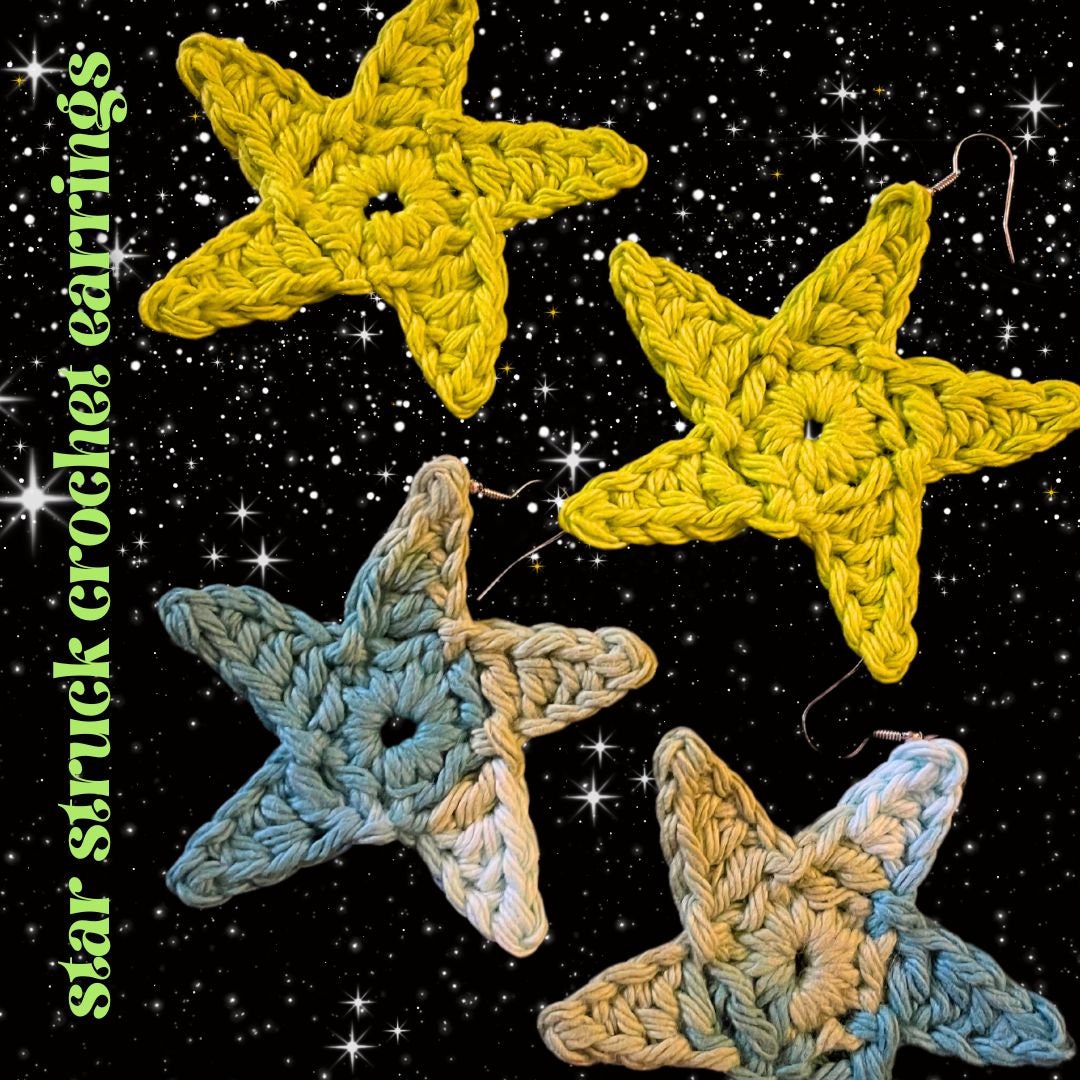 Star Struck Crochet Earrings