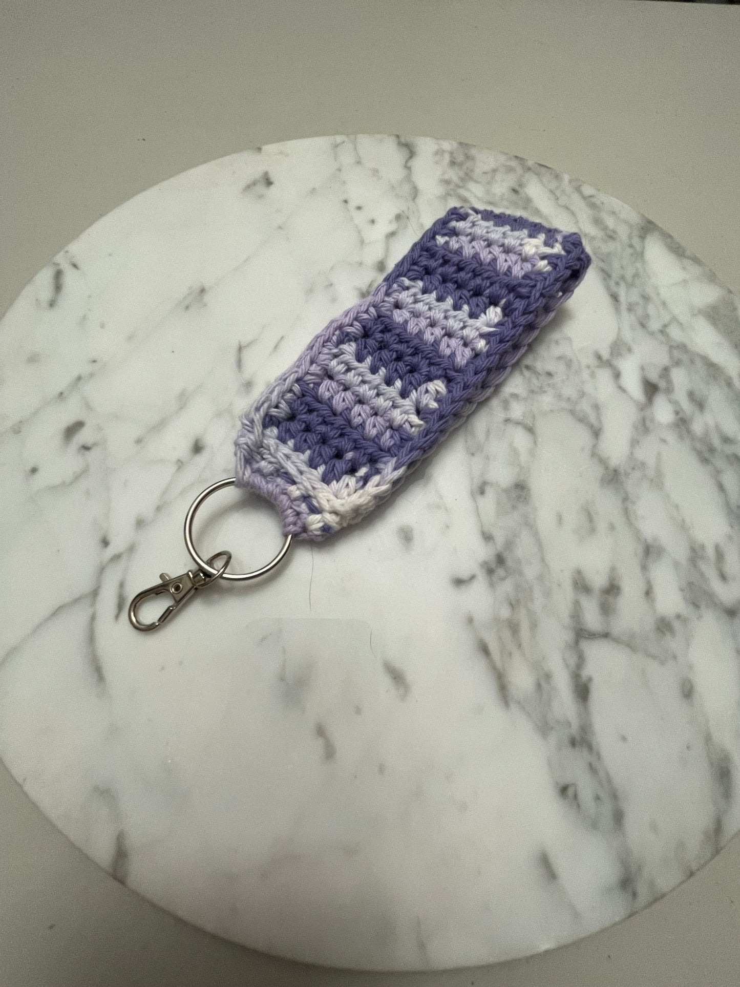 Handmade Crochet Wristlet Keychain