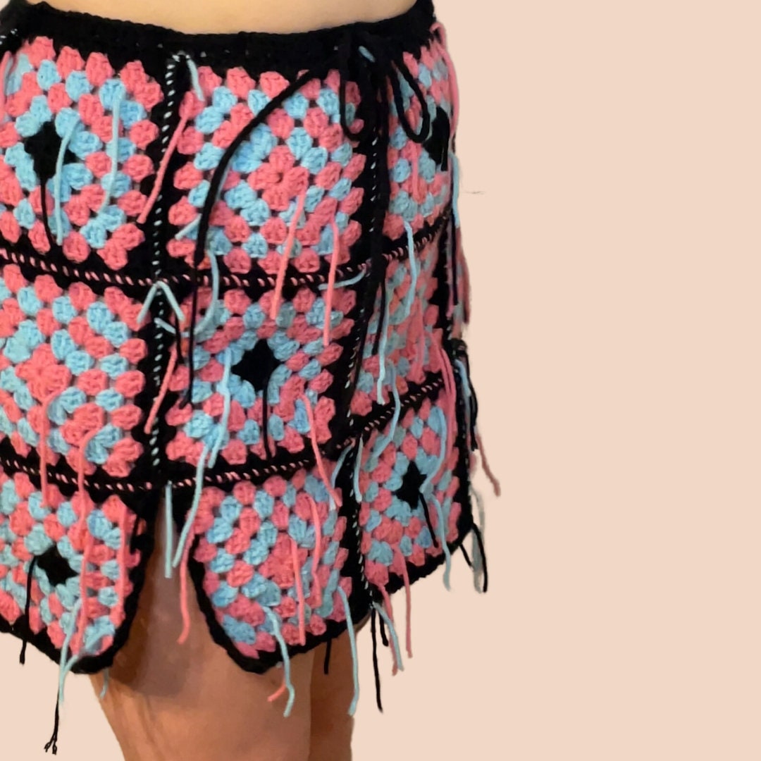 The Eleanor | Handmade Granny Square Skirt