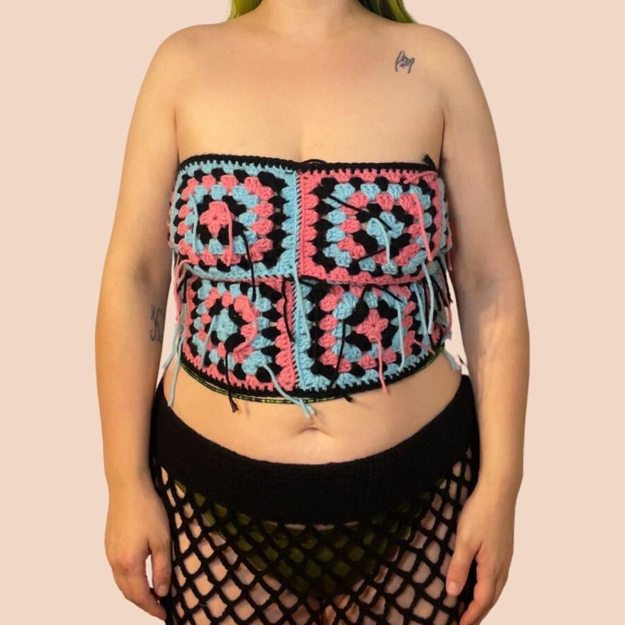 The Barbara | Handmade Granny Square Tube Top