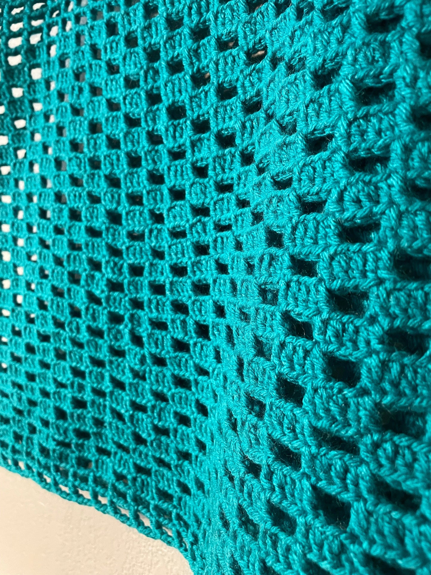 Crochet Mini Skirt Checkered Pattern
