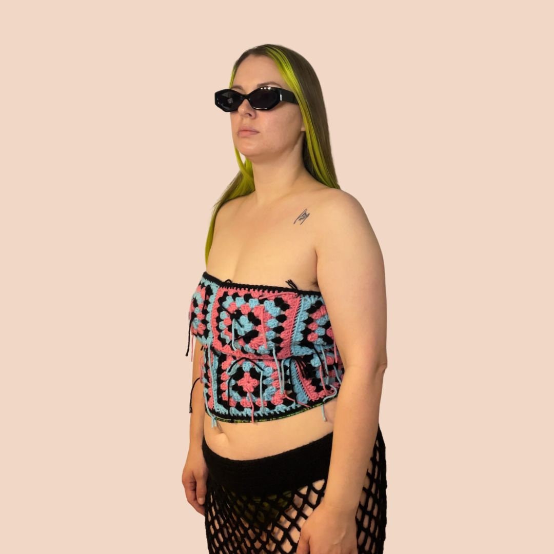 The Barbara | Handmade Granny Square Tube Top