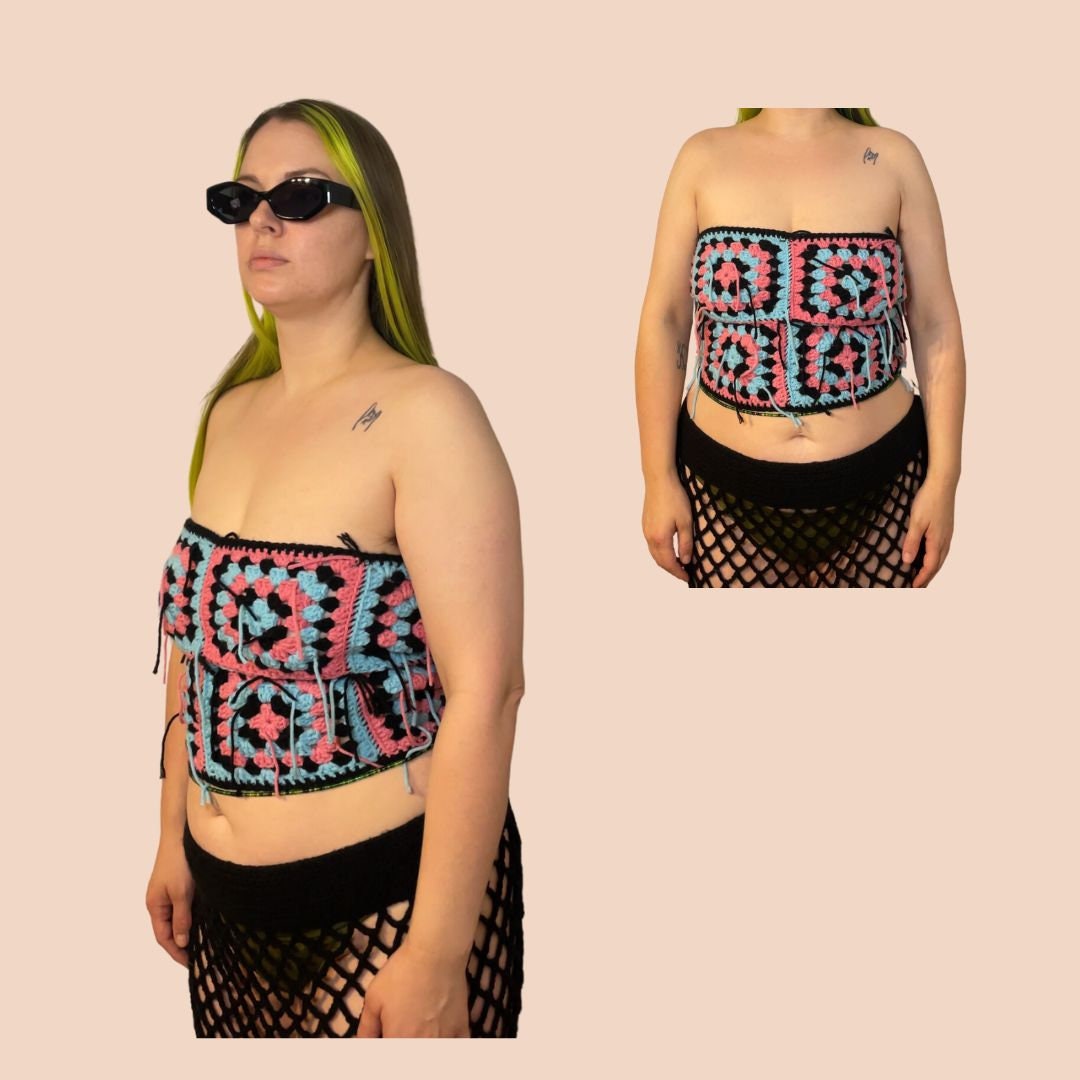 The Barbara | Handmade Granny Square Tube Top