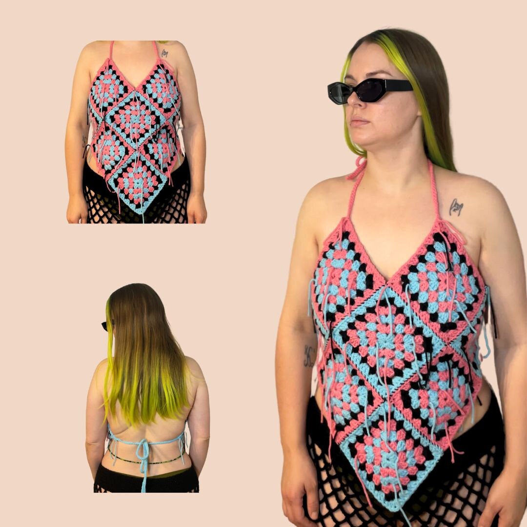 The Caroline | Handmade Granny Square Halter