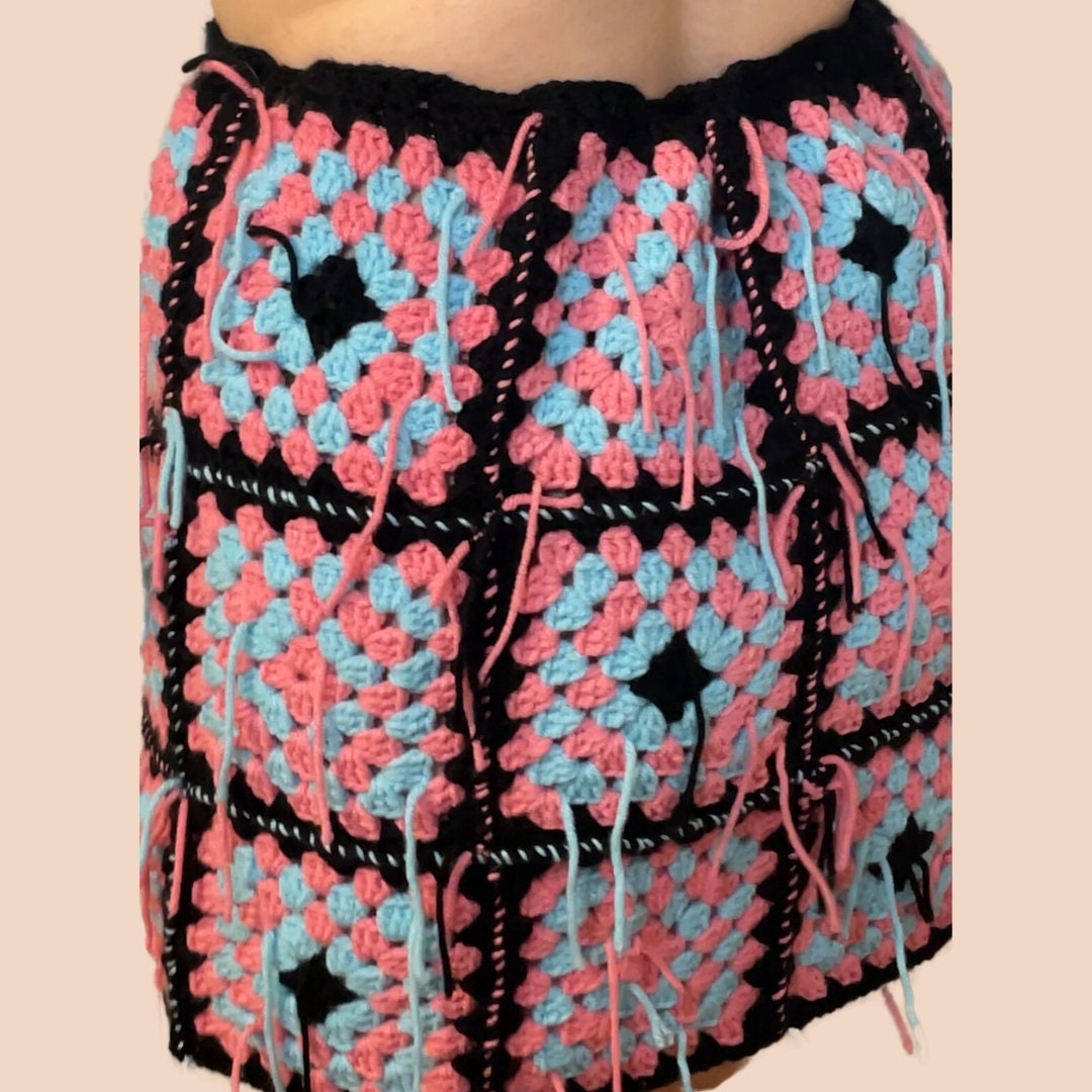 The Eleanor | Handmade Granny Square Skirt