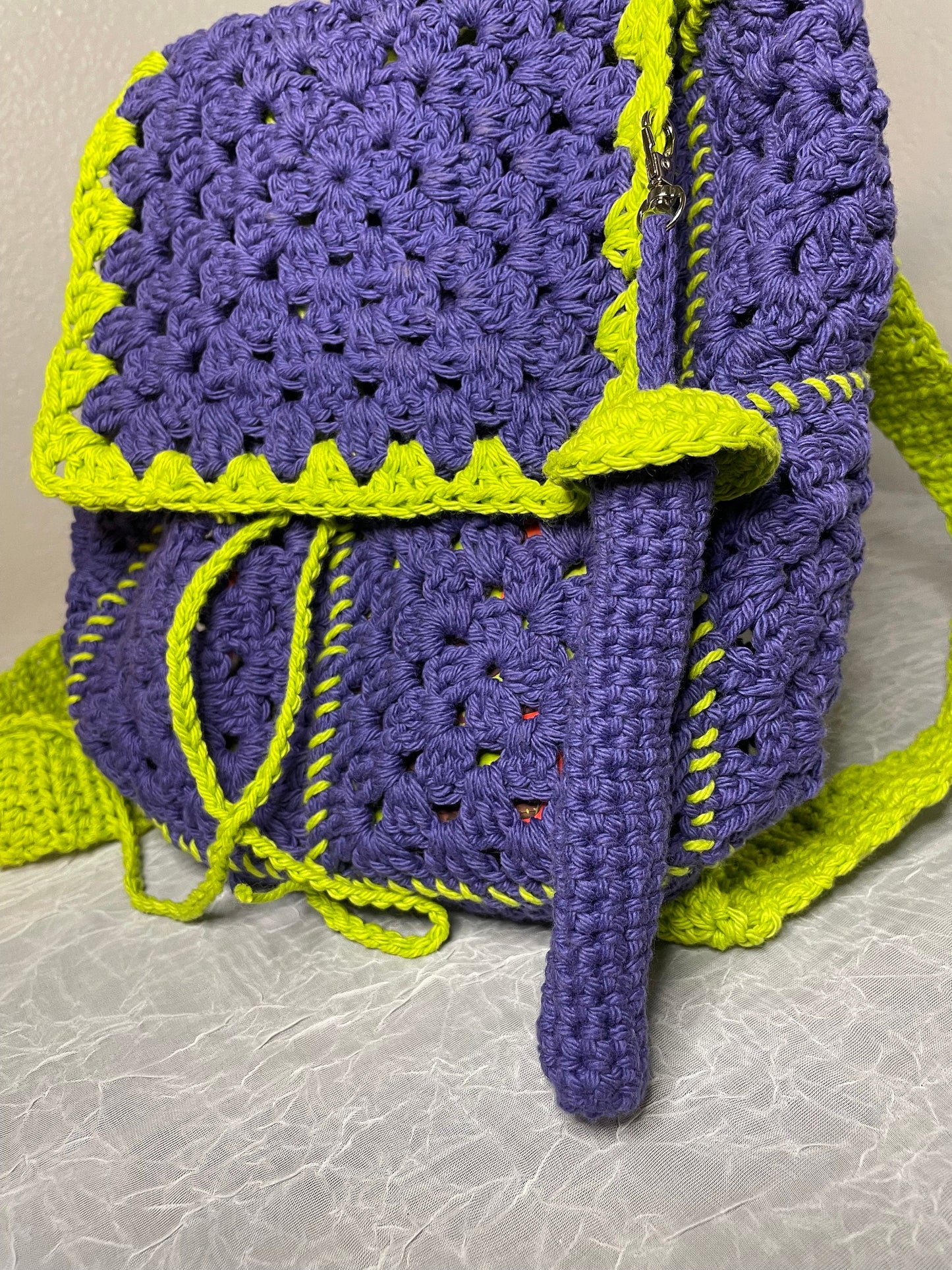 Mini Backpack, Bucket Hat, Pen Holder Set | Crochet Festival Set