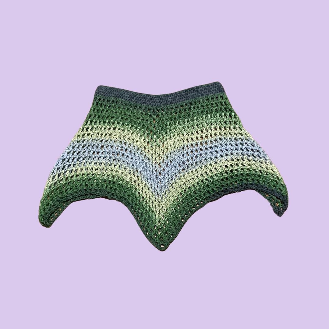 Festival Fairy Skirt Green Blue Ombre Skirt