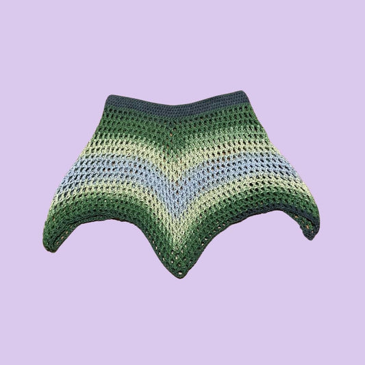 Festival Fairy Skirt Green Blue Ombre Skirt