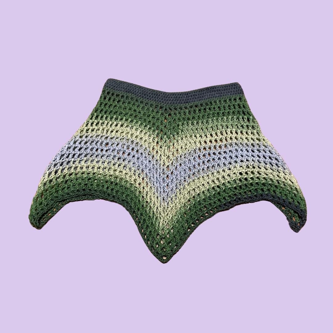 Festival Fairy Skirt Green Blue Ombre Skirt