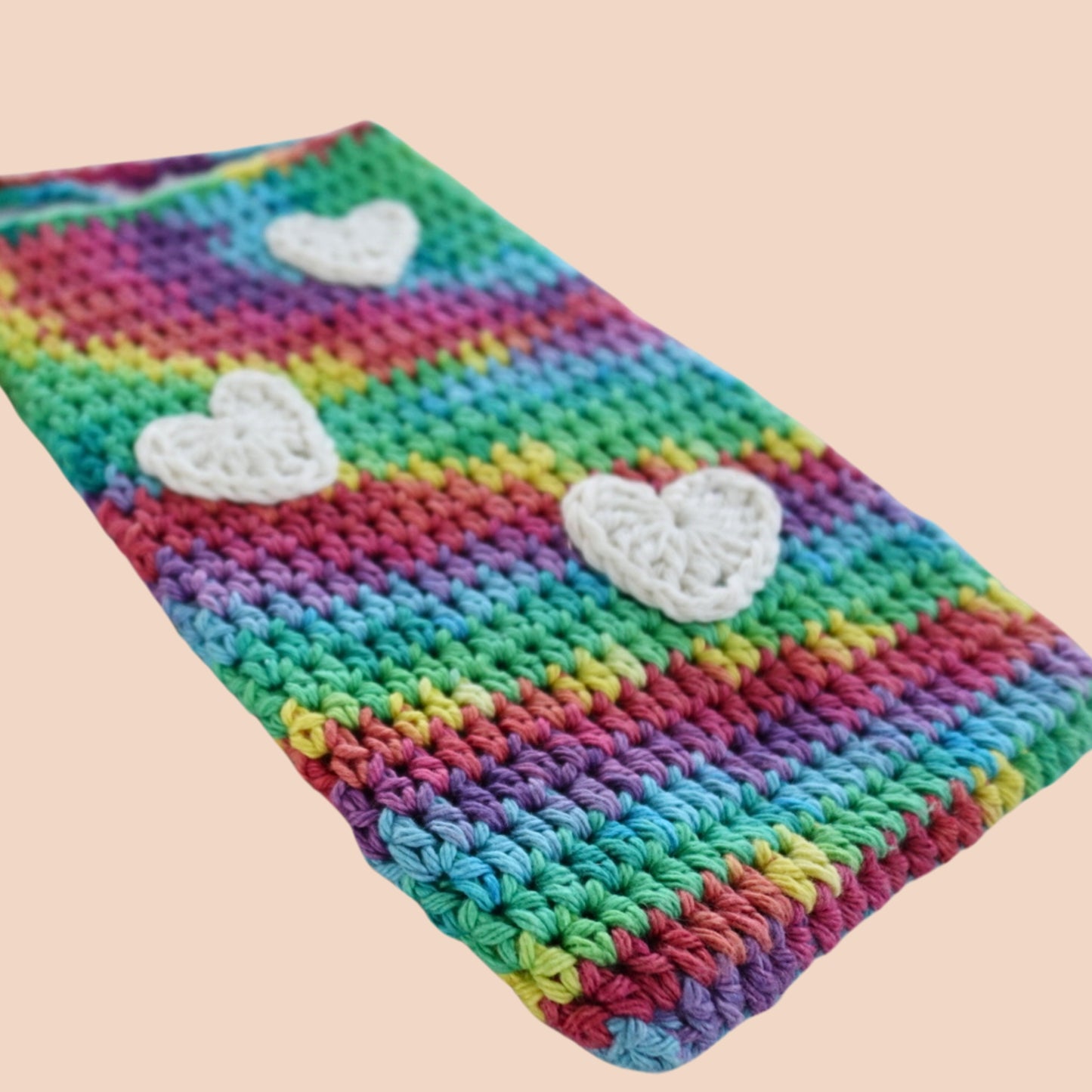 Rainbow Love Crochet Cross Body