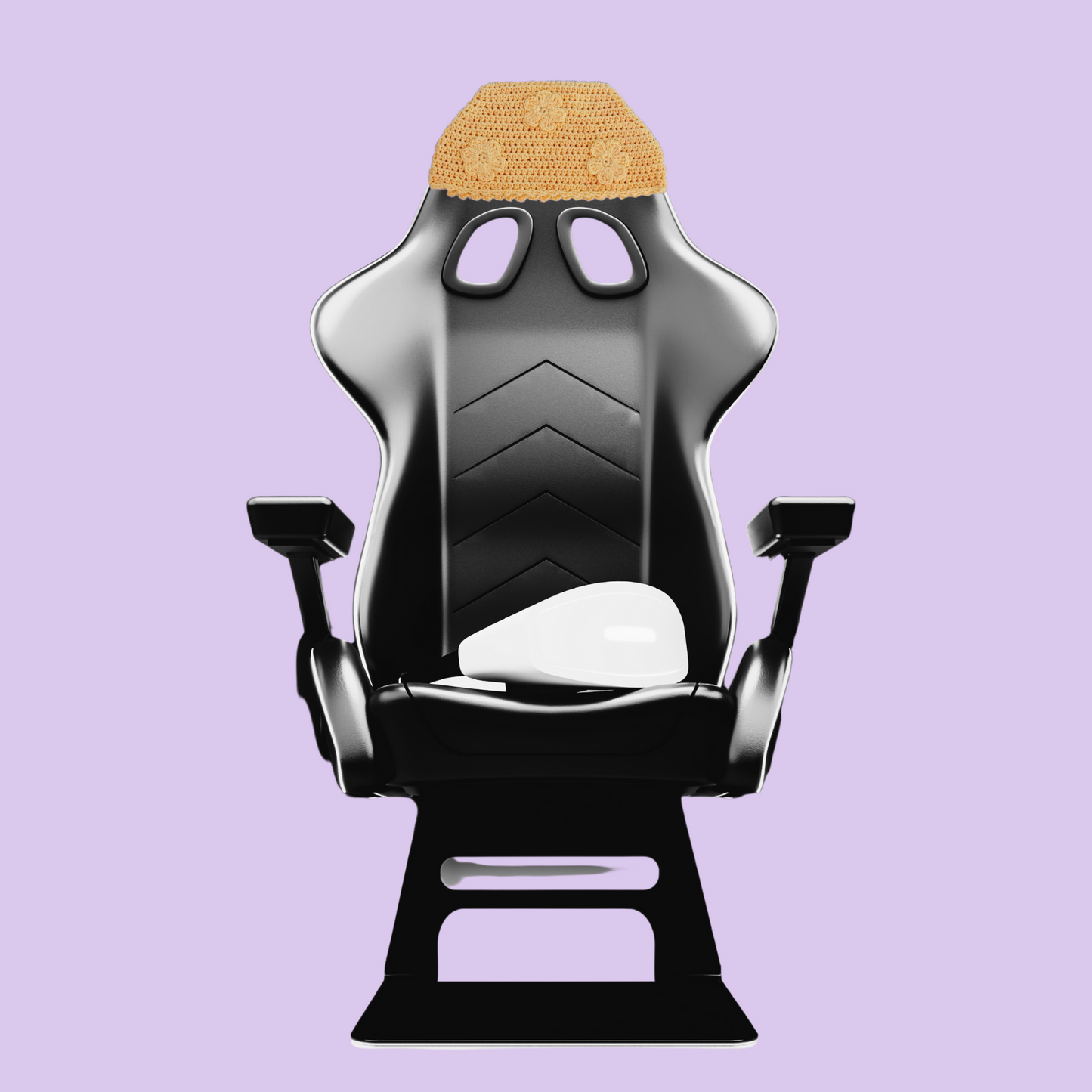 Yellow Flowers Gaming Chair Topper