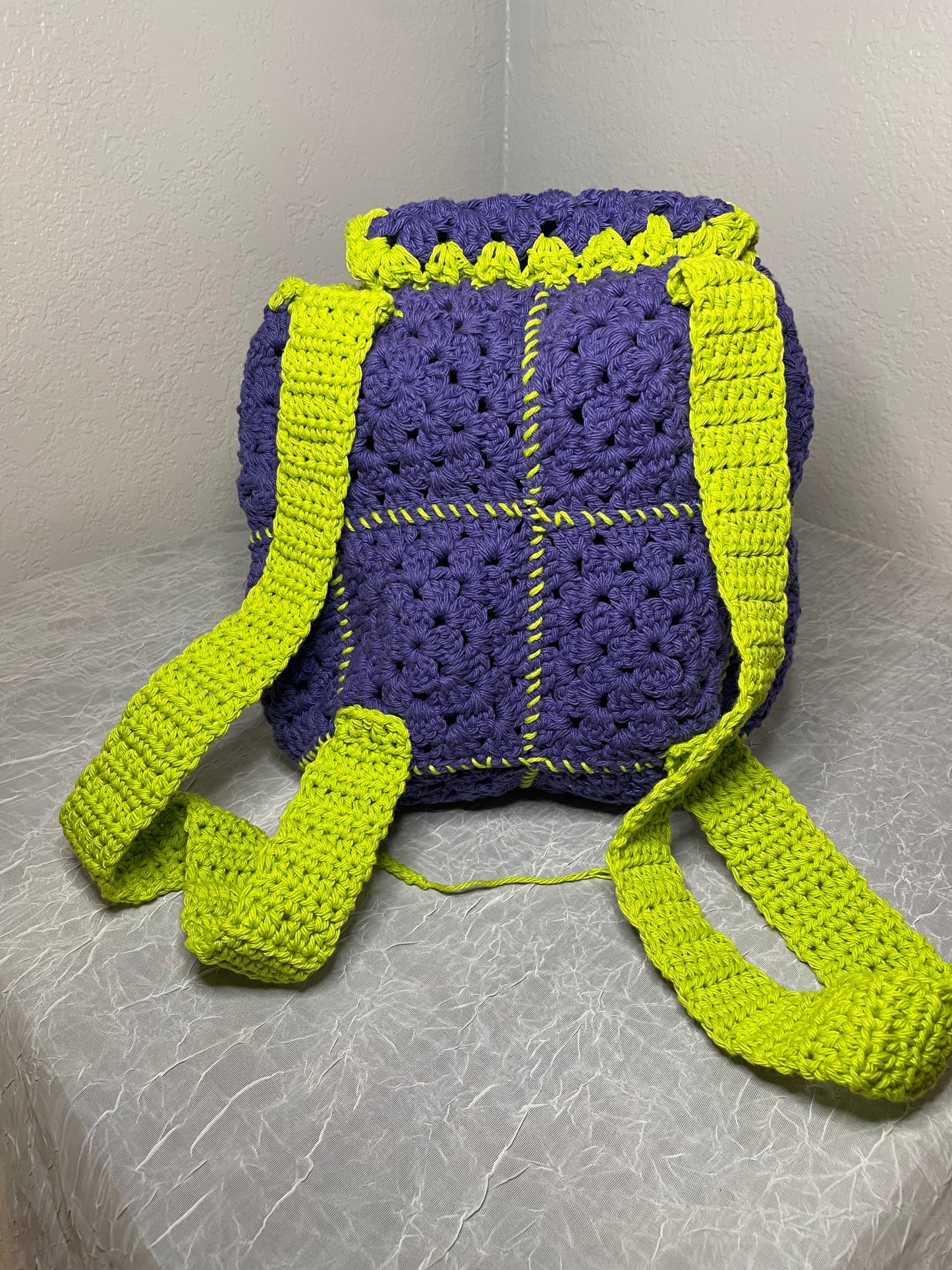 Granny Square Mini Backpack