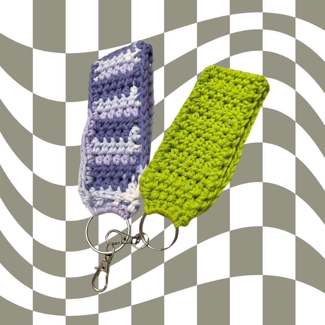 Handmade Crochet Wristlet Keychain