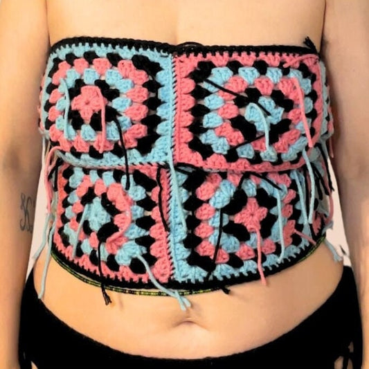 The Barbara | Handmade Granny Square Tube Top