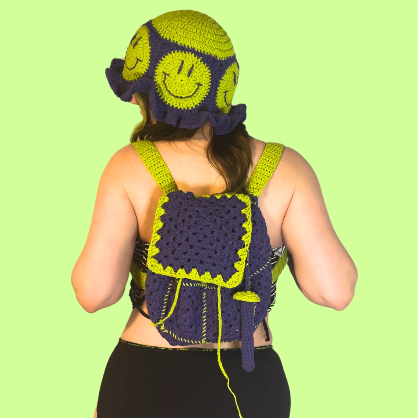 Granny Square Mini Backpack
