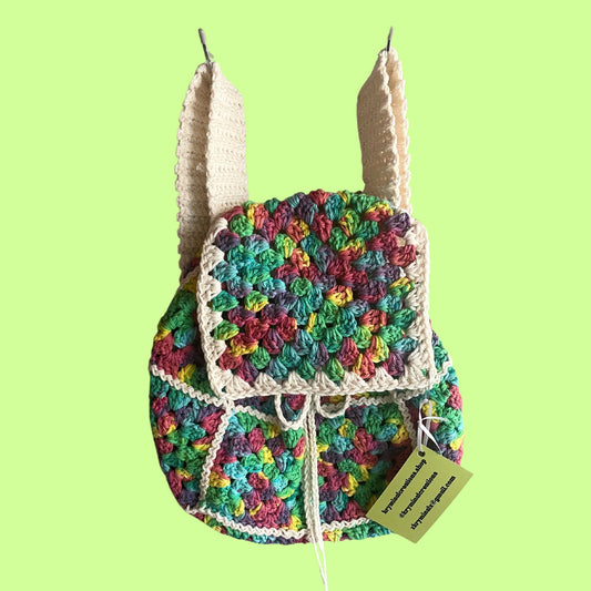 Granny Square Mini Backpack